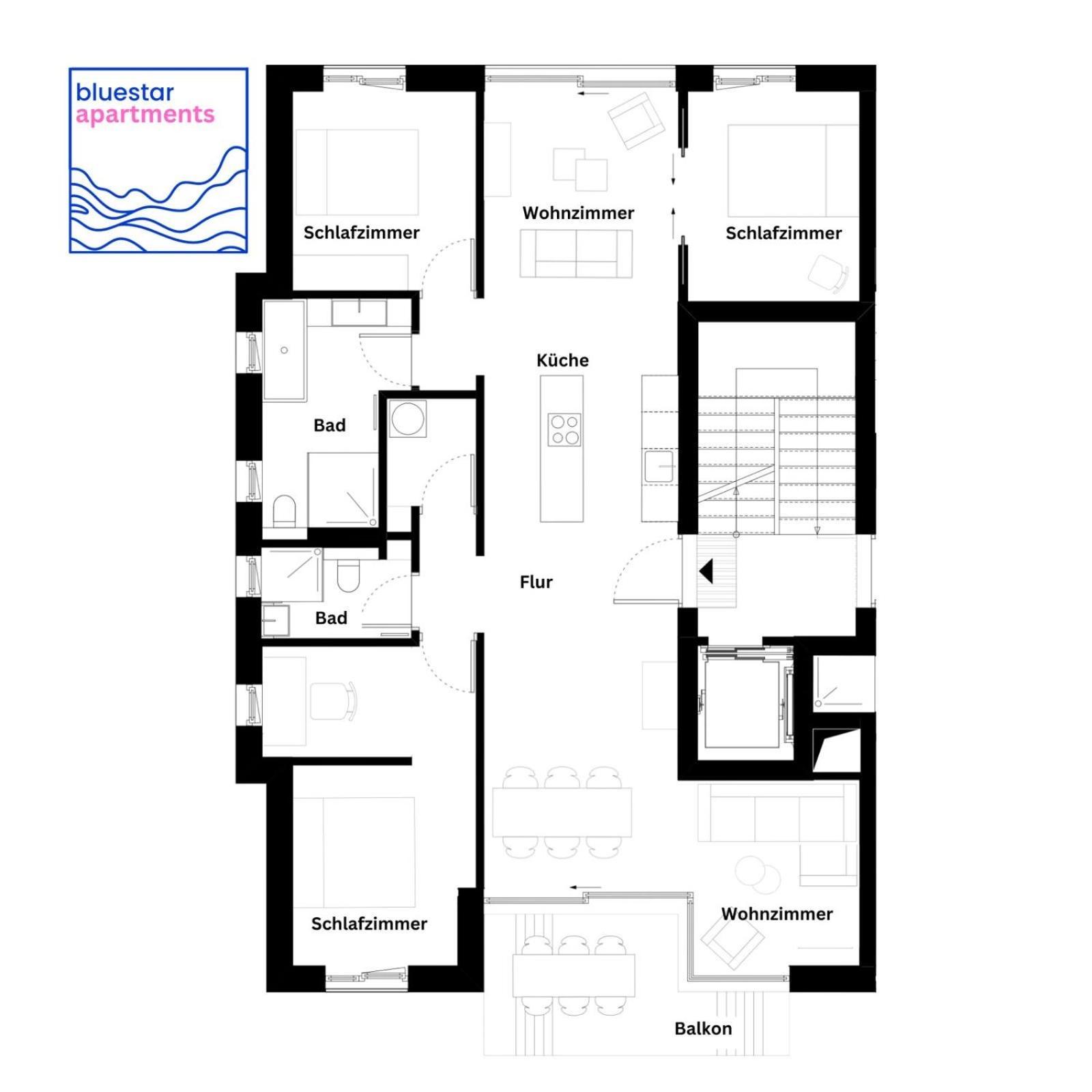Bluestar Apartments Am Storkower See Inkl Badesteg Und Gartensauna Шторков Екстер'єр фото